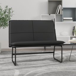 Banca, negru, 100x75x76 cm, piele ecologica GartenMobel Dekor