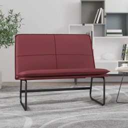 Banca, rosu vin, 100x75x76 cm, piele ecologica GartenMobel Dekor