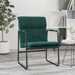 Scaun de relaxare, verde închis, 55x64x80 cm, material textil GartenMobel Dekor