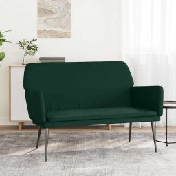 Banca, verde închis, 108x79x79 cm, catifea GartenMobel Dekor
