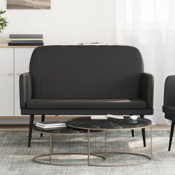 Banca, negru, 107x80x81 cm, piele ecologica GartenMobel Dekor