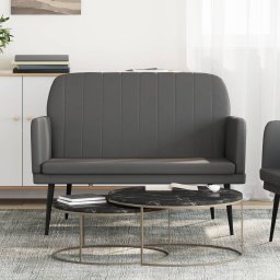Banca, gri, 107x80x81 cm, piele ecologica GartenMobel Dekor