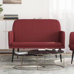 Banca, rosu vin, 107x80x81 cm, piele ecologica GartenMobel Dekor