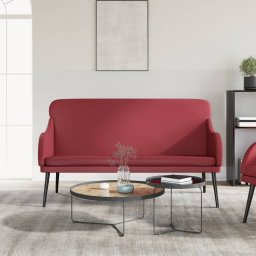 Banca, rosu vin, 110x76x80 cm, piele ecologica GartenMobel Dekor