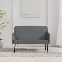 Banca, gri închis, 110x76x80 cm, textil GartenMobel Dekor