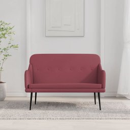 Banca, rosu vin, 110x76x80 cm, textil GartenMobel Dekor