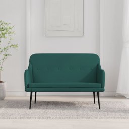 Banca, verde închis, 110x76x80 cm, textil GartenMobel Dekor