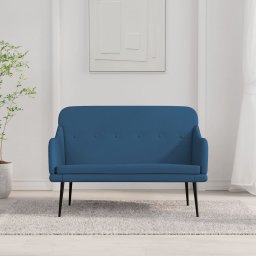 Banca, albastru, 110x76x80 cm, textil GartenMobel Dekor