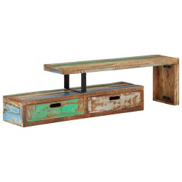 Comoda TV (118-200) x 30 x 40 cm, lemn masiv recuperat GartenMobel Dekor