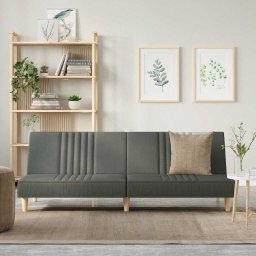 Canapea extensibila, gri închis, material textil GartenMobel Dekor
