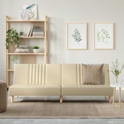 Canapea extensibila, crem, material textil GartenMobel Dekor