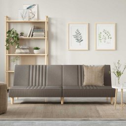 Canapea extensibila, gri taupe, material textil GartenMobel Dekor