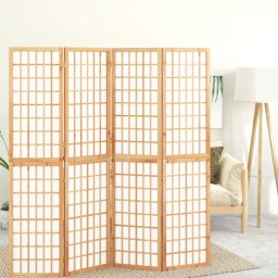 Paravan pliabil de camera, 4 panouri, 160x170 cm, stil japonez GartenMobel Dekor