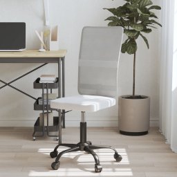 Scaun de birou reglabil în înaltime, alb, plasa si textil GartenMobel Dekor