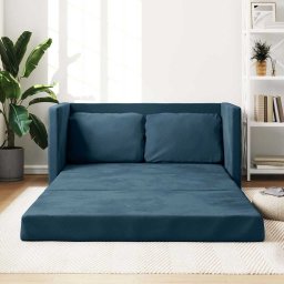 Canapea extensibila de podea 2 în 1, albastru, 122x204x55 cm GartenMobel Dekor