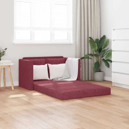 Canapea extensibila 2 în 1, bordo, 112x174x55 cm, textil GartenMobel Dekor