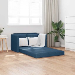 Canapea extensibila 2 în 1, albastru, 112x174x55 cm textil GartenMobel Dekor