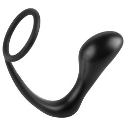 analfantasy - dop anal cu inel pentru penis - silicon negru