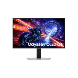 Monitor Gaming LED SAMSUNG Odyssey OLED G6 G60SF LS27FG602SUXEN, 27 inch QHD QD-OLED, 500 Hz, 0.03 ms, Black/Silver