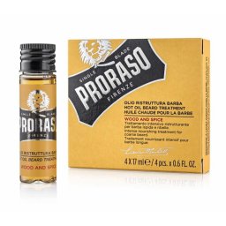 Proraso Wood And Spice Hot Oil Beard Treatment 4 x 17 ml