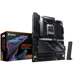 GIGABYTE Mainboard Desktop B850 AORUS ELITE WF7 (AM5, 4xDDR5, 1xDP, 1xHDMI, 2.5GLAN, WiFi7, BT5.4, 1x PCIe x16 5.0, 2xPCIe x16 supporting PCIe 3.0 x1, 3xM.2, 4xSATA3) ATX