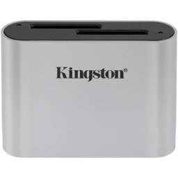 Kingston USB3.2 Gen1 Workflow Dual-Slot SDHC/SDXC UHS-II Card Reader