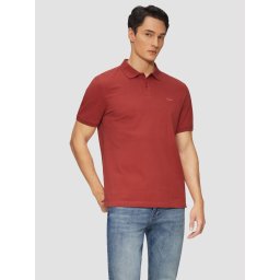 Tricou polo barbati, din bumbac cu croiala Regular Fit, logo, Rosu (SELECTATI MARIMEA: S)