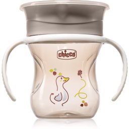 Chicco 360 Perfect X 12m+ cană pentru antrenament cu mânere Grey 200 ml