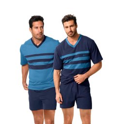 LE JOGGER Pijama scurtă albastru / bleumarin