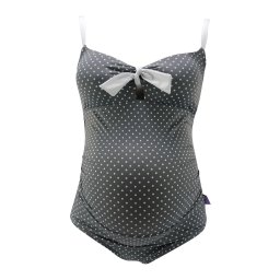 petit amour Costum de baie întreg 'Antonie' gri / alb
