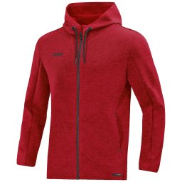 JAKO Bluză cu fermoar sport roșu amestecat / negru