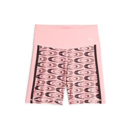 PUMA Pantaloni sport roz pastel / negru / alb