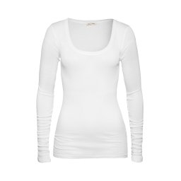 AMERICAN VINTAGE Tricou 'Massachusetts' alb