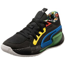 PUMA Pantofi sport 'Court Ride Chaos Trash Talk' albastru / galben / verde / negru