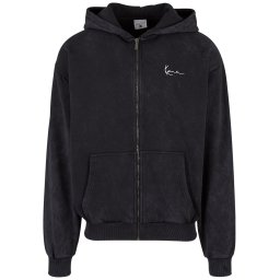 Karl Kani Jachetă fleece 'Chest Signature' albastru / negru / alb