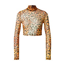 Just Cavalli Tricou maro coniac / maro deschis / negru
