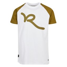 ROCAWEAR Tricou 'Bigs' oliv / alb