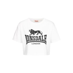 LONSDALE Tricou negru / alb