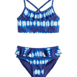 Next Costum de baie două piese albastru / alb