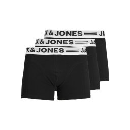 JACK & JONES Boxeri 'Sense' gri deschis / negru / alb