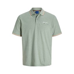 JACK & JONES Tricou 'JORTONS' verde amestecat / portocaliu / alb