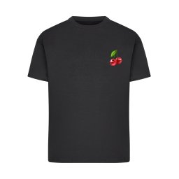 Merchcode Tricou 'Cherries 2' verde / roșu / negru