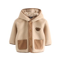 Next Jachetă fleece maro / maro cappuccino
