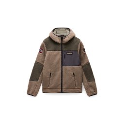 NAPAPIJRI Jachetă fleece 'Yupik' maro / kaki / negru