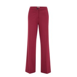 WE Fashion Pantaloni cu dungă roșu