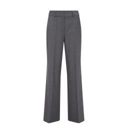 WE Fashion Pantaloni cu dungă gri închis / alb