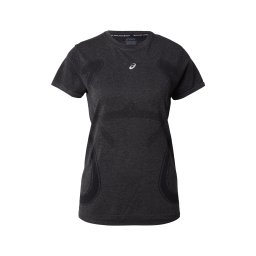 ASICS Tricou funcțional 'Road' negru / negru amestecat / alb