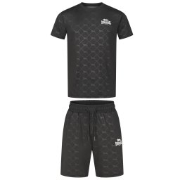 LONSDALE Costum de trening 'Prestwood' gri / negru / alb