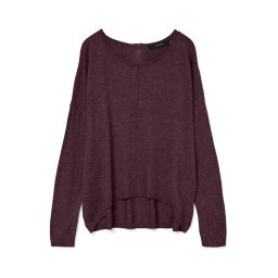 VERO MODA Pulover 'VMBreeze' roșu vin