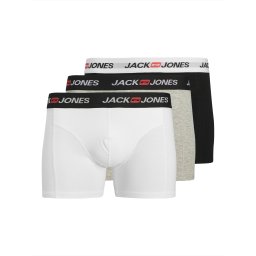 JACK & JONES Boxeri 'JACCORP' gri amestecat / negru / alb